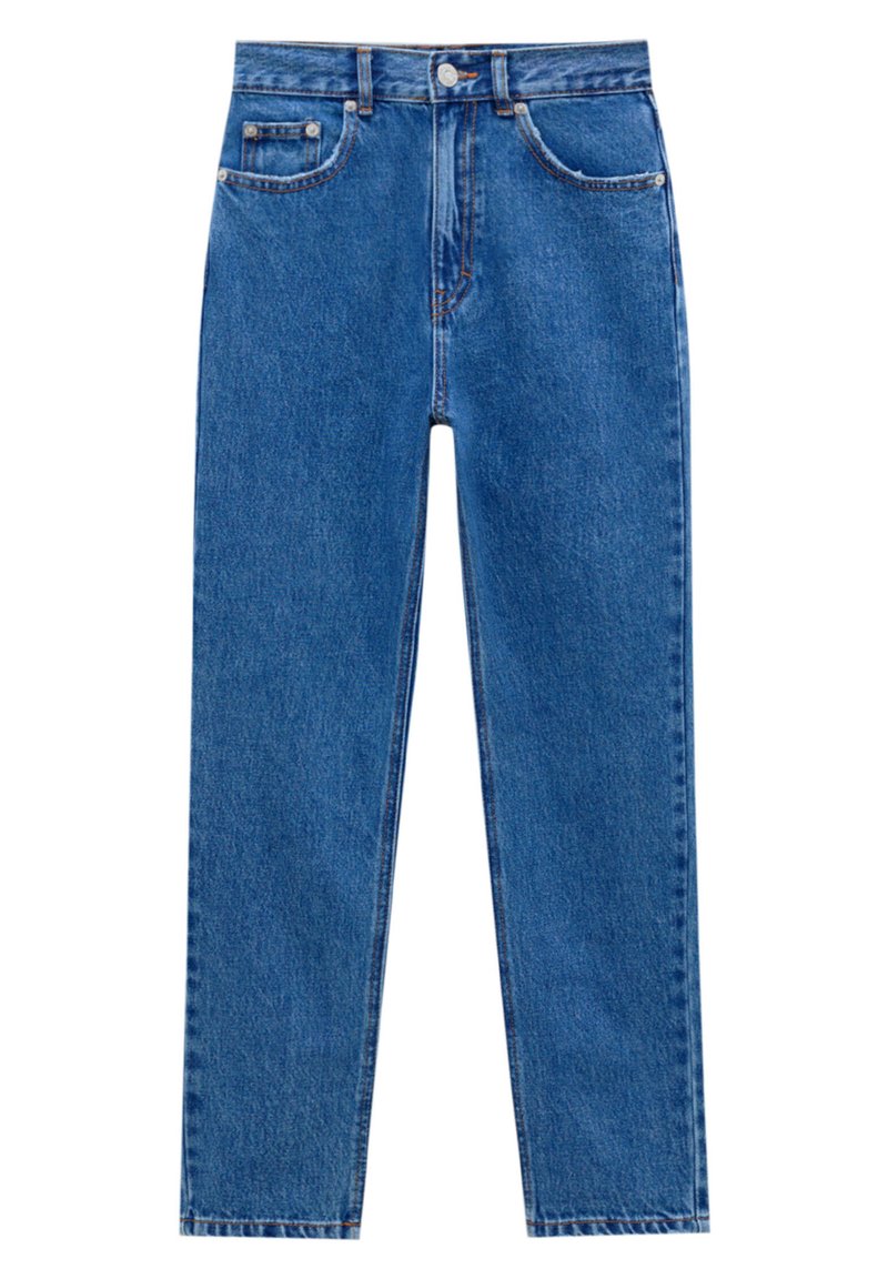 Damen Skinny | PULL&BEAR MOM FIT Jeans Straight Leg dark-blue denim - YM94070 Damen Skinny | PULL&BEAR MOM FIT Jeans Straight Leg dark-blue denim - YM94070