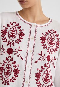 Stradivarius EMBROIDERED  - Camicetta - bordeaux