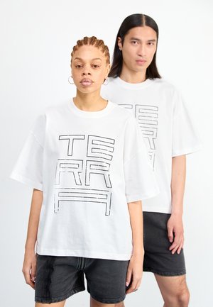 TERRA UNISEX - T-shirt imprimé - white