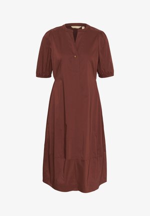 Culture, CUANTOINETT SHORT SLEEVE PLACKET - Särkkleit - arabian spice