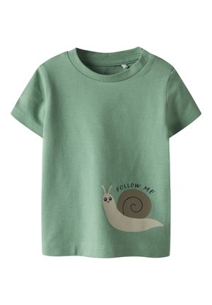 VACION SS BOX - Camiseta estampada - creme de menthe