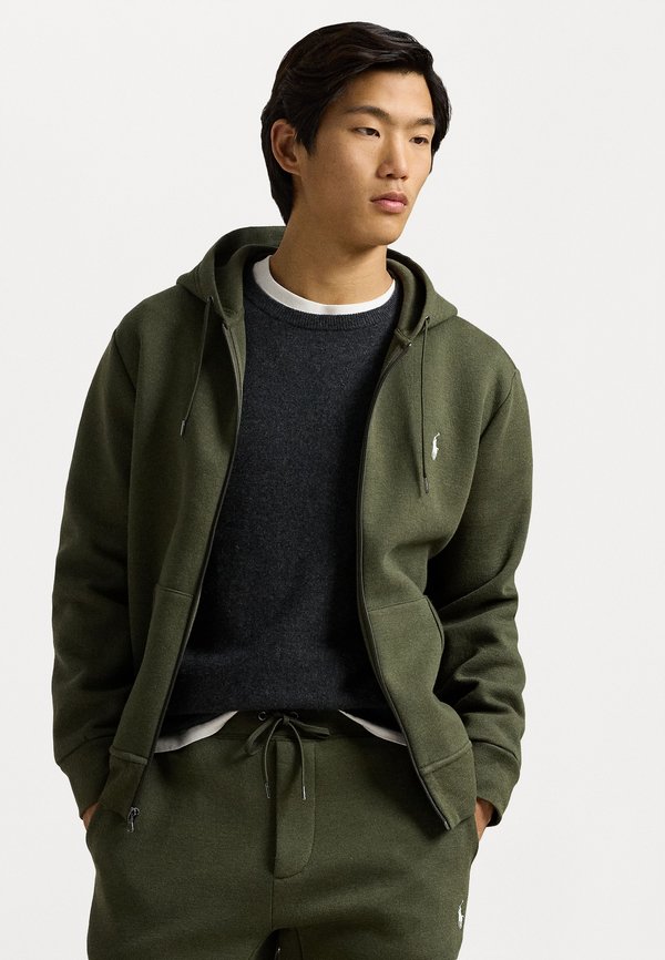 DOUBLE KNIT FULL ZIP HOODIE - Zip-up sweatshirt - alpine heather