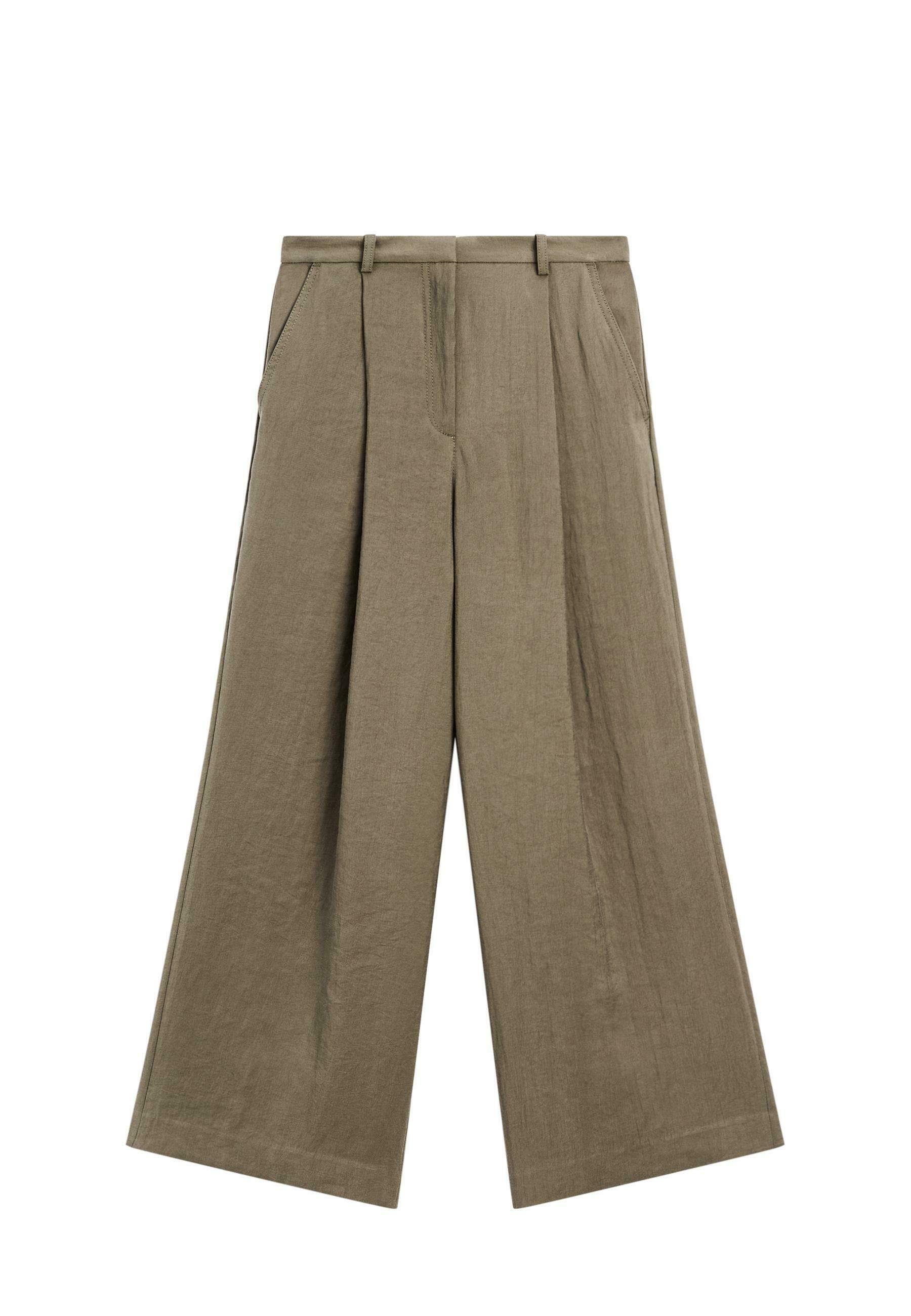 Wide-leg cropped trousers
