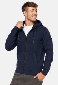 INDICODE JEANS - REILLY - Zip-up sweatshirt - navy Thumbnail Image 1