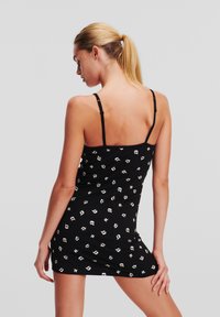 KARL LAGERFELD IKON SLIP - Naktiniai marškinėliai - ikonik kl aop black