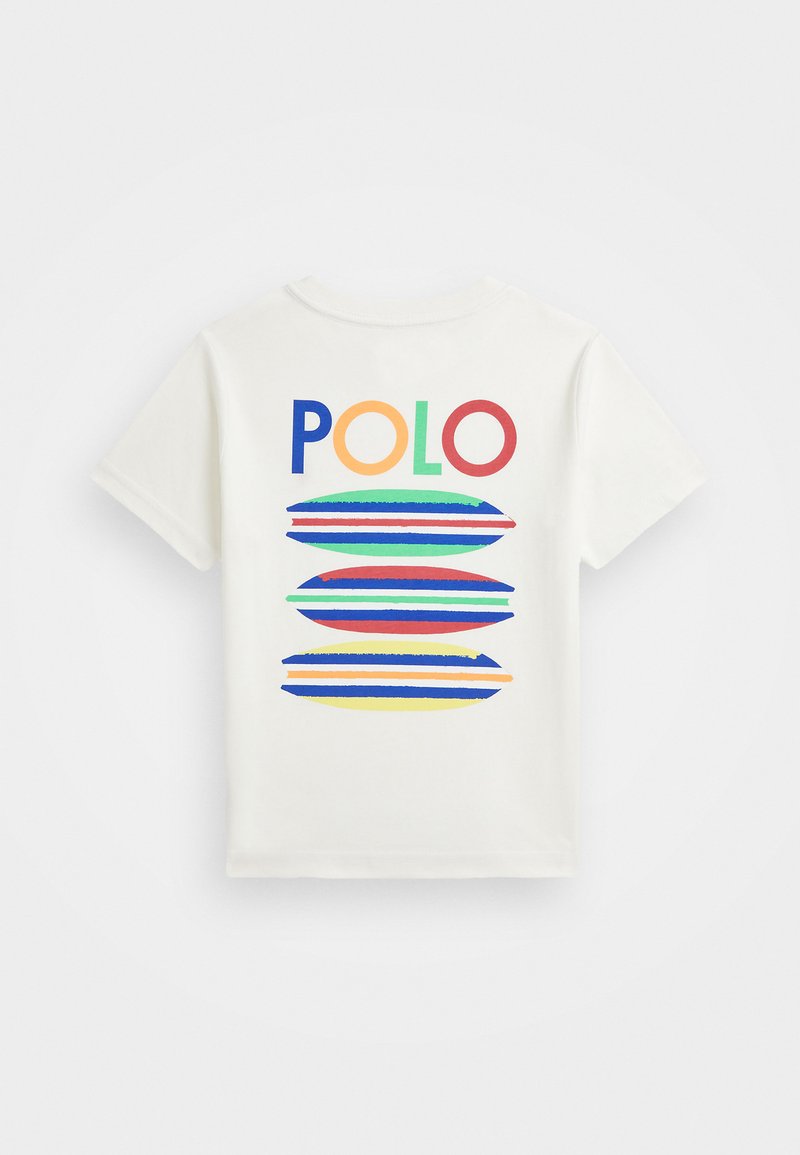 Polo Ralph Lauren - SURFBOARD-PRINT COTTON JERSEY TEE - T-shirt imprimé - paper white, Agrandir