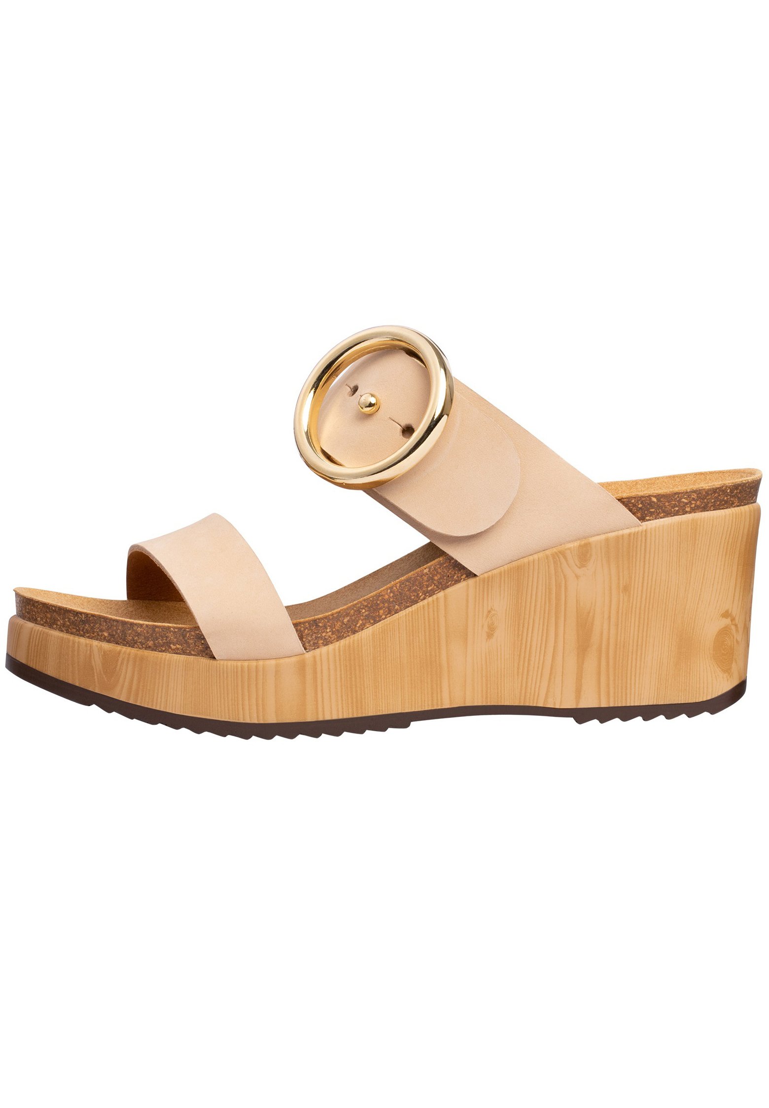 Scholl Sandalen met sleehak - beige/Beige - Zalando.nl