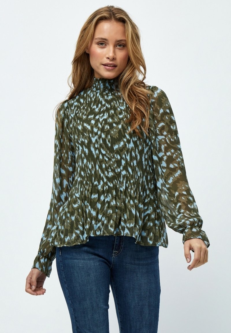 Minus MIERIA BLOUSE. Blouse ivy green print/dark green Zalando.ie