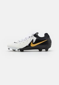 PHANTOM GX II PRO FG - Formēti futbola apavi ar radzēm - white/black/metallic gold/coin