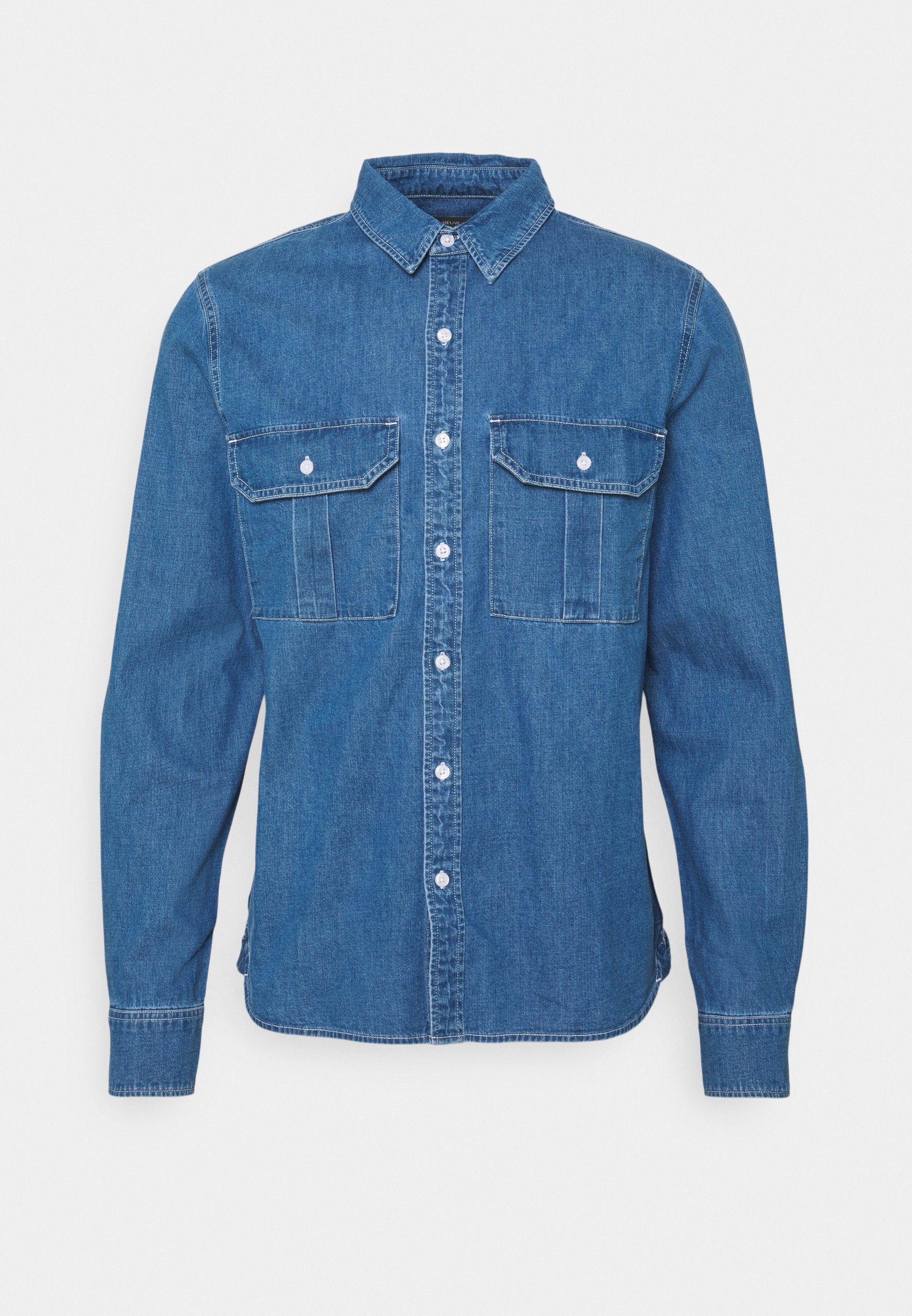 Neuw Workwear Shirt, Men's, Size: Small, Blue Denim