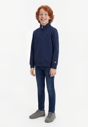 Champion ICONS HALF ZIP WITH SMALL LOGO - Melegítőfelső - nava