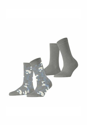 Esprit FLOWER SKETCH 2-PACK - Sokken - light grey