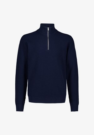 Lindbergh, LINDBERGH STRUCTURE HALF ZIP - Trui - navy