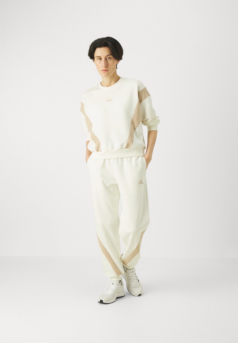 off white adidas tracksuit