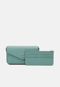 COACH CROSSGRAIN CROSSBODY SET - Mala a tiracolo - aquamarine