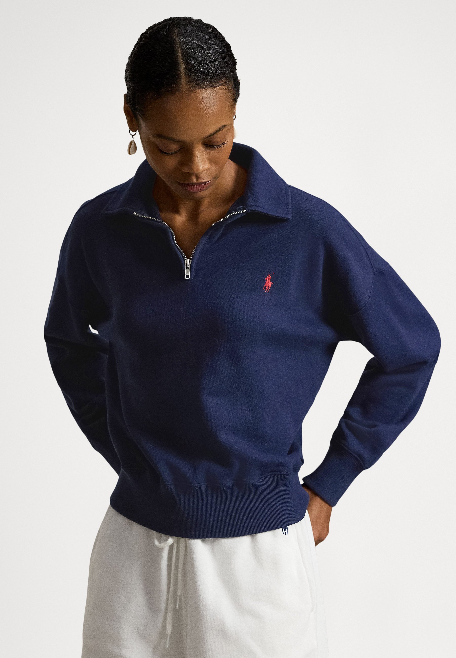 Polo Ralph Lauren KNIT-HALF ZIP-SWEATSHIRT - Sweatshirt - cruise