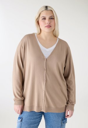 Cardigan - beige scuro