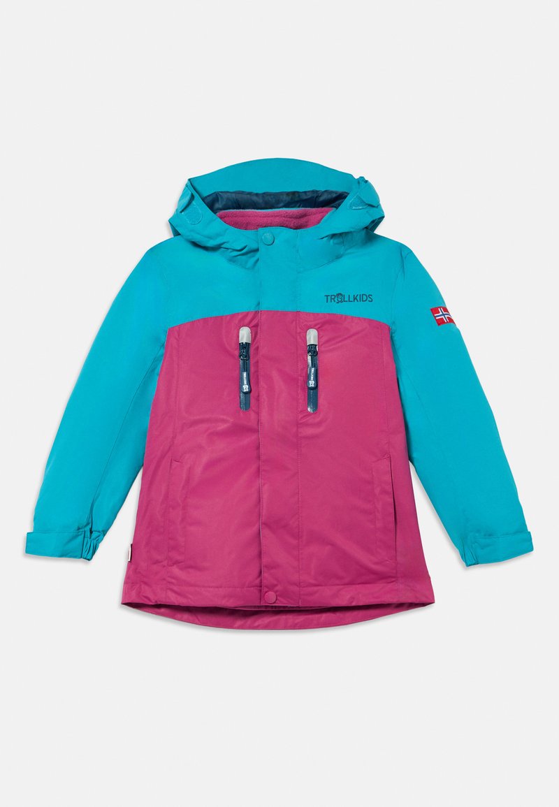 Trollkids Outdoorjas (rood)paars