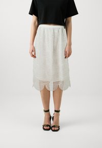 TWINSET WOVEN SKIRT - A-silueta svārki - white