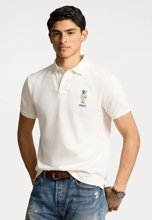 CUSTOM SLIM FIT POLO BEAR POLO SHIRT - Polosärk - white