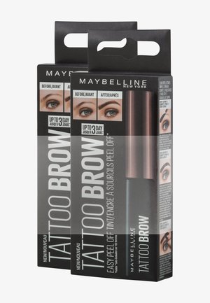 TWIN-PACK TATTOO BROW EYEBROW COLOR - Eyebrow pencil - dark brown