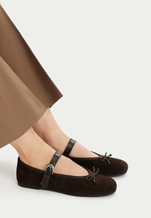Gino Rossi, GINO ROSSI BALLERINAS WOMEN'S BROWN 5907964584728 - Ballerinasko m/ rem - brown