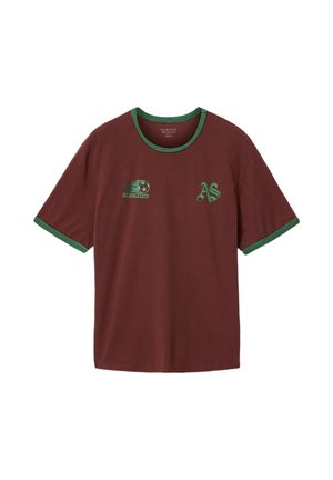 AllSaints, PARTIDA SS CREW - T-shirts print - red