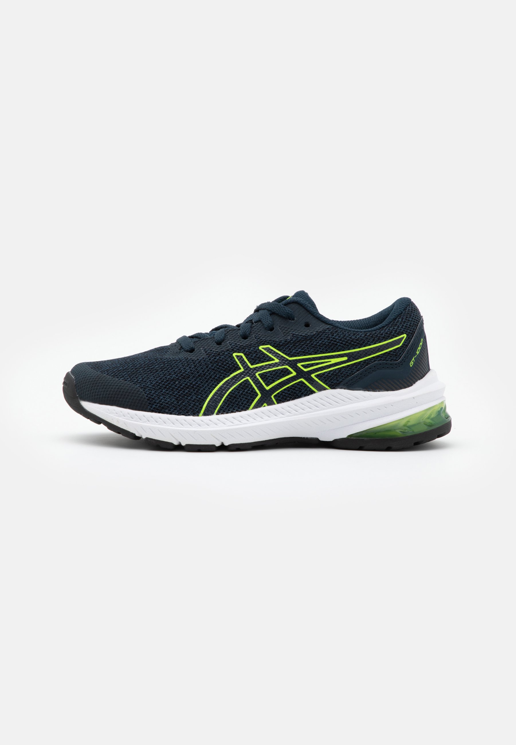 ASICS GT 1000 11 UNISEX - Stabilty running shoes - french blue/hazard  green/blue - Zalando.ie