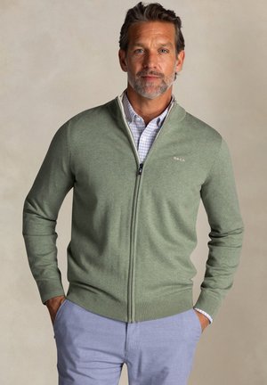 Sweater met rits - city army melange