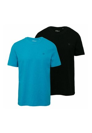 2 PACK - T-Shirt basic - türkis/schwarz