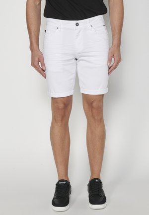 BERMUDA STRETCH REGULAR COLORS BERMUDA STRET - Pantaloni scurți din denim - blanco