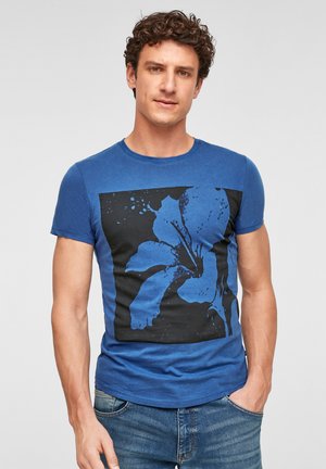 Print T-shirt - blue placed print