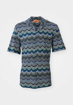SHORT SLEEVE - Shirt - blue/green