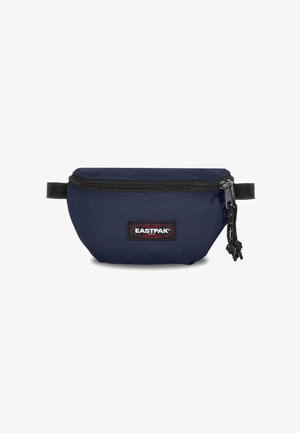 Granatowy nerka wykonana z trwałego nylonu. Posiada zamek błyskawiczny, czarne akcenty i naszywkę z logo Eastpak z przodu. Kompaktowy i lekki design.