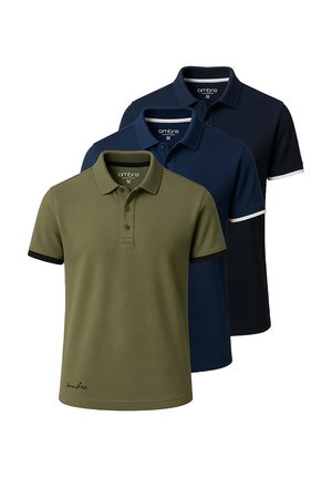 PACK OF 3 POSS - Poloshirt - olive/navy/black