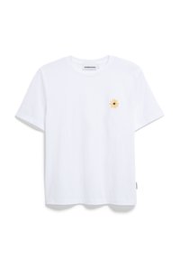 LUALAA FLOWER - T-Shirt print - white early yellow