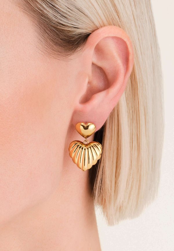 DOUBLE HEART PENDANT - Ohrringe