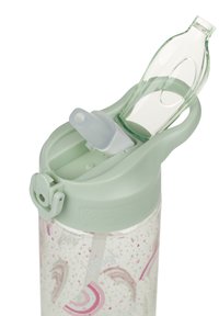 Baagl MIT STROHHALM REGENBOGEN 500 ML - Borraccia - grün