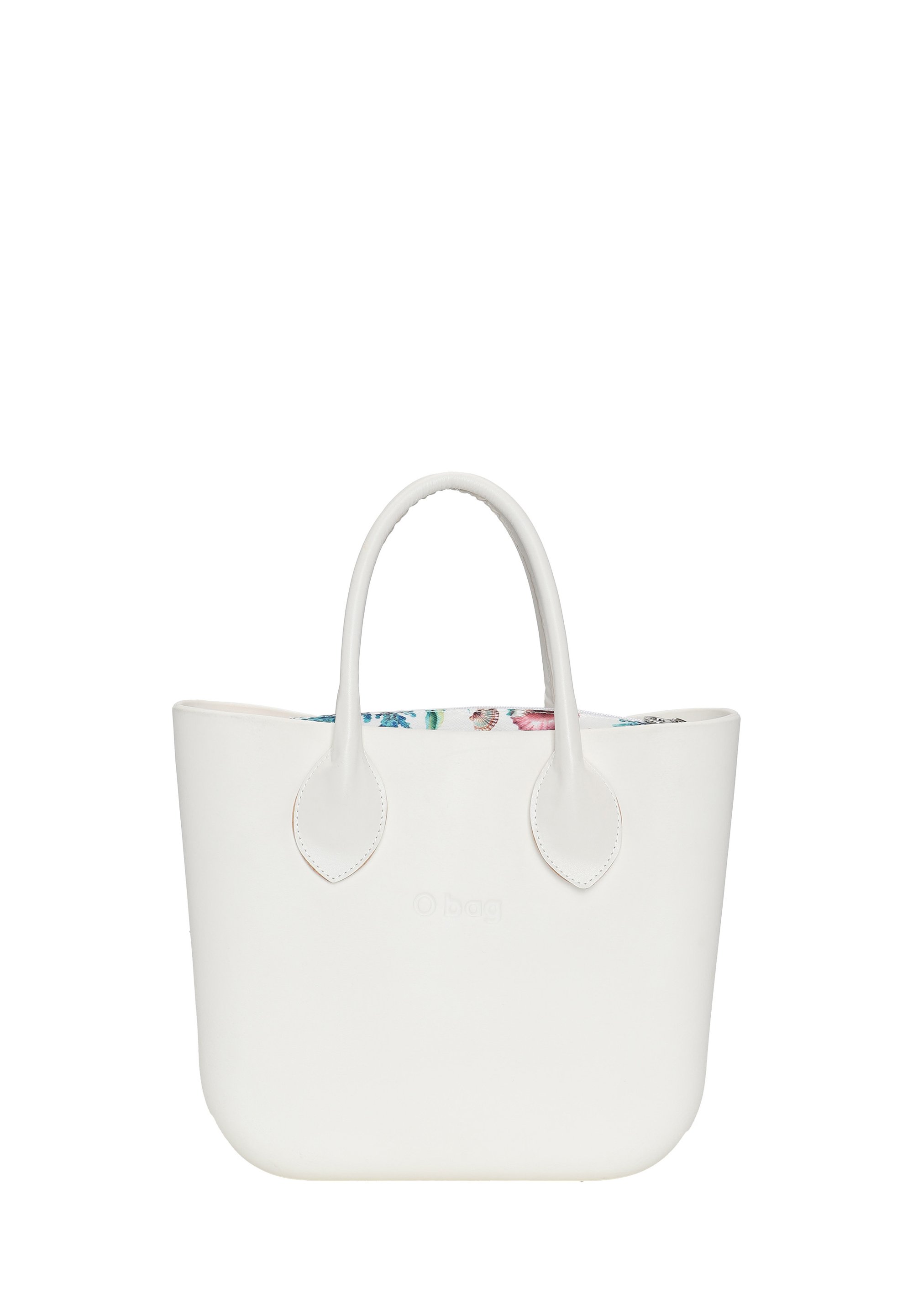 O Bag Handtasche white plain/weiß