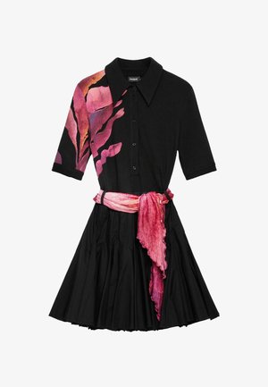 Desigual, DRESS - PRINTED LONG DRESS . - Tričkové šaty - black