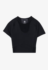 CROPPED SPORTS T SHIRT - Basic T-shirt - black