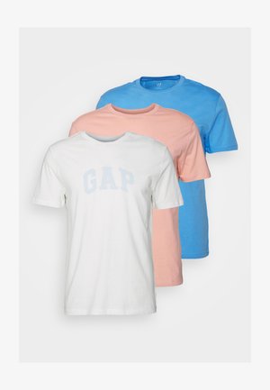 ARCH LOGO 3 PACK - Triko s potiskem - salmon/blue/white