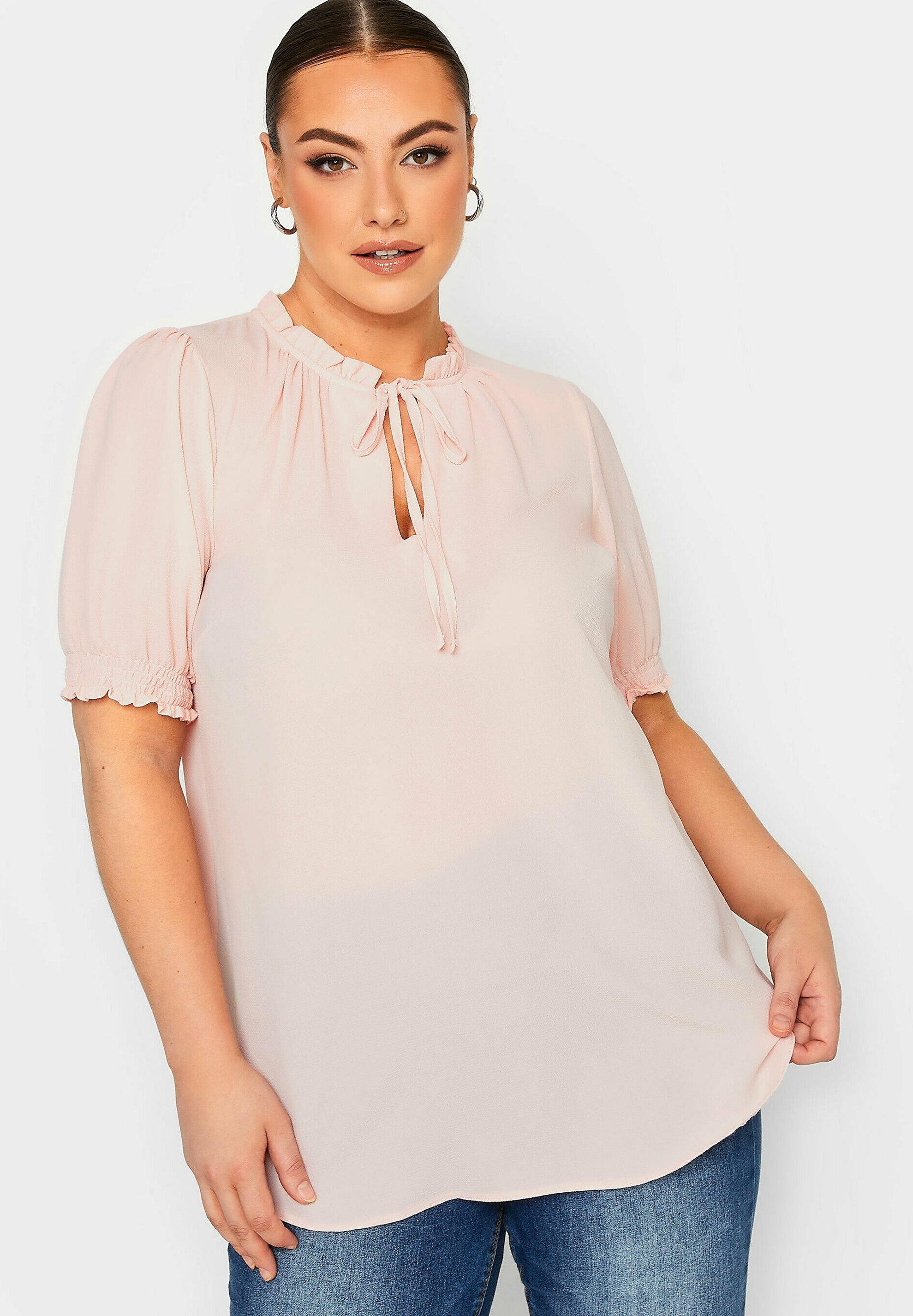 pink blouse plus