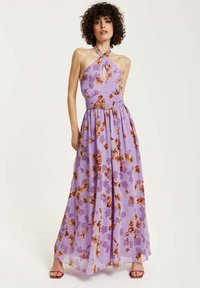 Liquorish FLORAL HALTER NECK - Maxi dress - purple