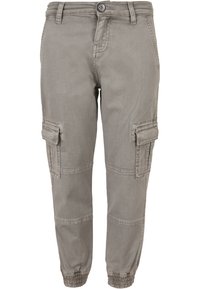 Urban Classics - WASHED TWILL JOGGING - Cargobroek - grey Miniatuurafbeelding 1