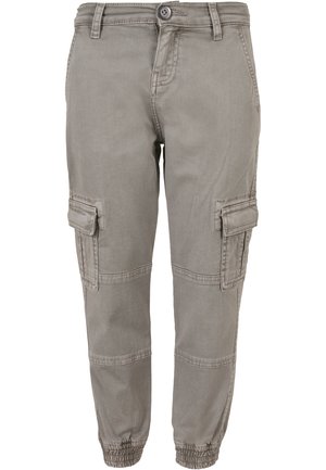 WASHED TWILL JOGGING - Armijas stila bikses - grey