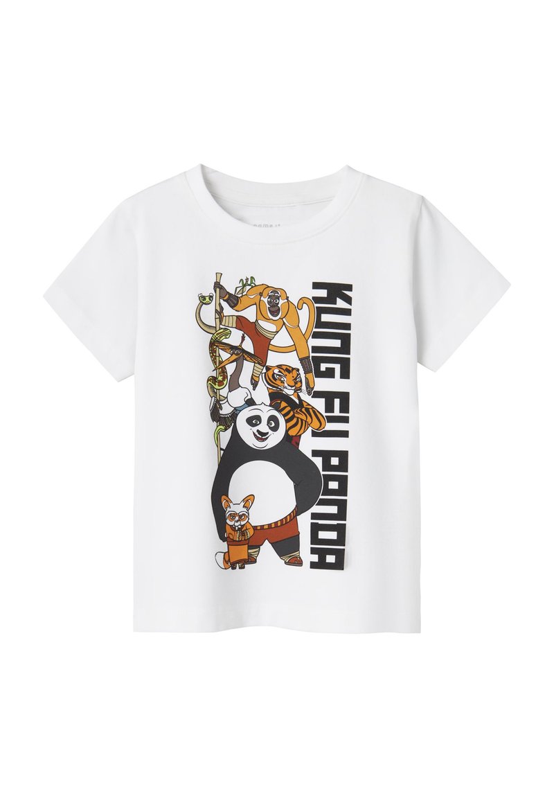 Name it NMMJAC KUNGFUPANDA SKY - T-shirt imprimé - bright white detailvertical text