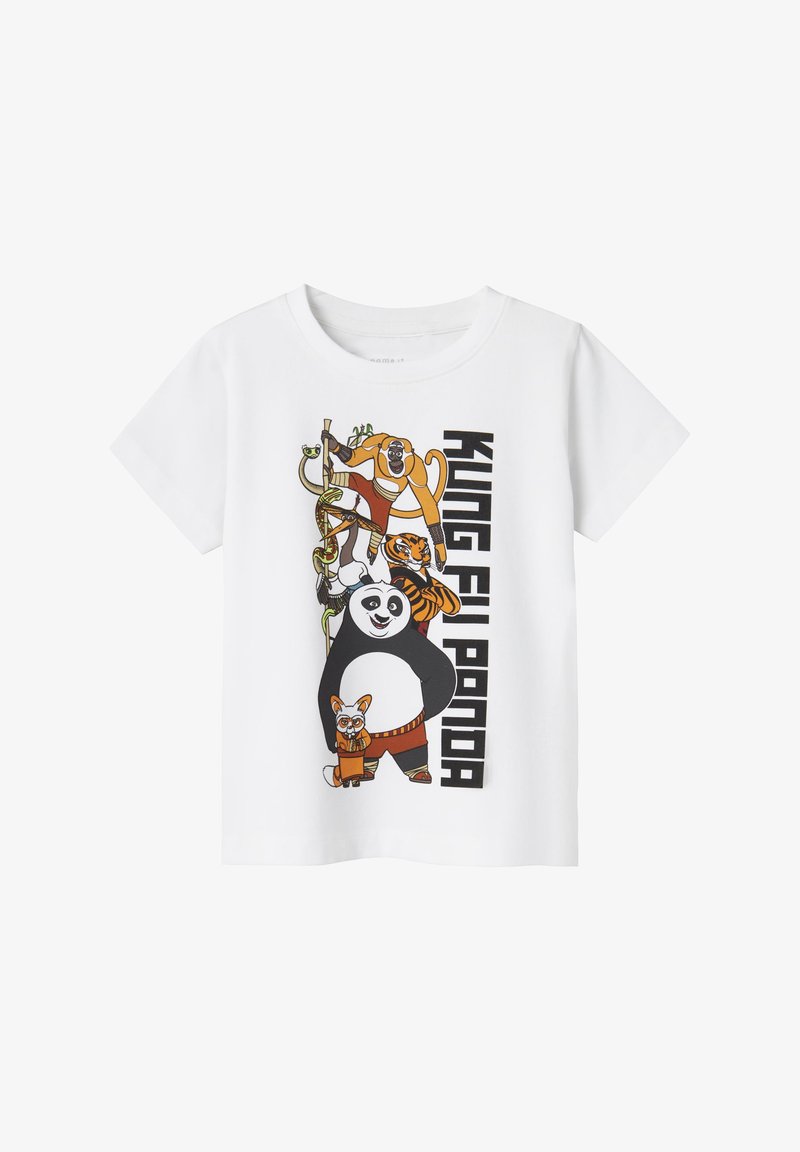 Name it NMMJAC KUNGFUPANDA SKY - T-shirt imprimé - bright white detailvertical text