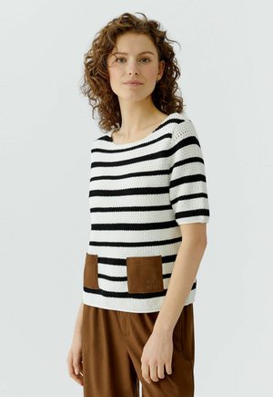 T-Shirt print - white black