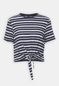 ONLMAY LIFE SHORT KNOT  - T-shirt basic - night sky/cloud dancer